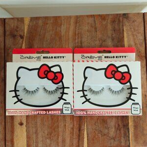 Creme Shop Hello Kitty Limited Edition 100% Handcrafted "Wispy Wink" Lashes New